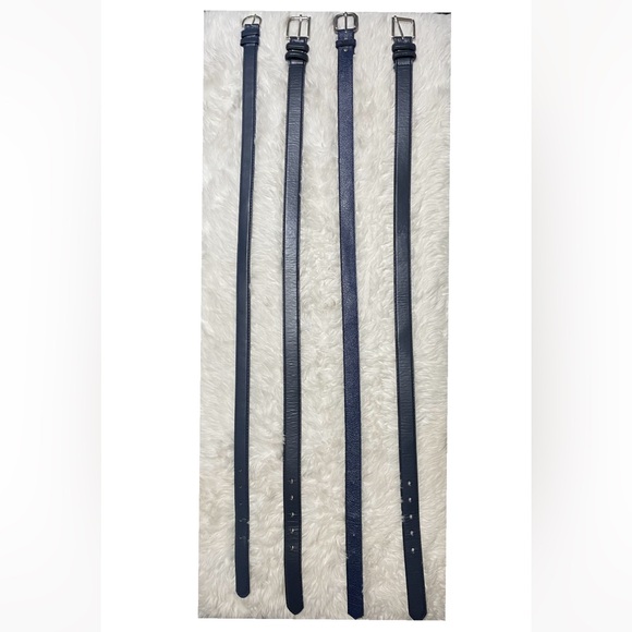Navy Blue Belts Set of 4 Bundle Unisex - Picture 2 of 4